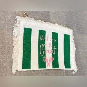 Small Fringe Flat Zip Pouch